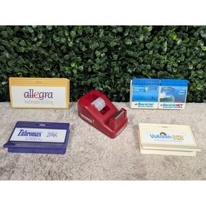 Vintage Medical Advertising Promo Lot Tape Dispenser Clips Y2K Wolff